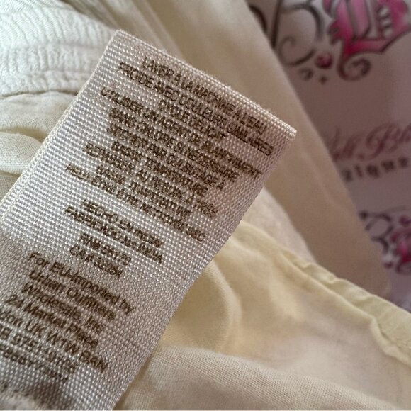 Free people dress Aztec embroidered embroidery cream white boho hippie flowy - Picture 8 of 13